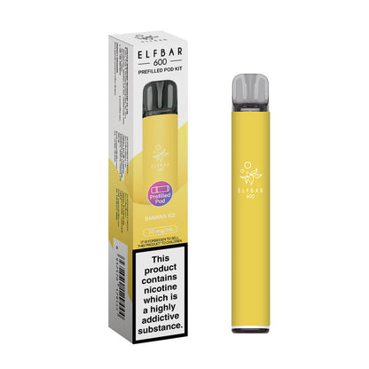 Elf Bar 600  Pre Filled Pod Kit (Pack 0f 10)
