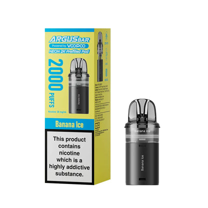Voopoo Argus Bar Neon 2000 Replacement Pods (Pack of 10) Voopoo