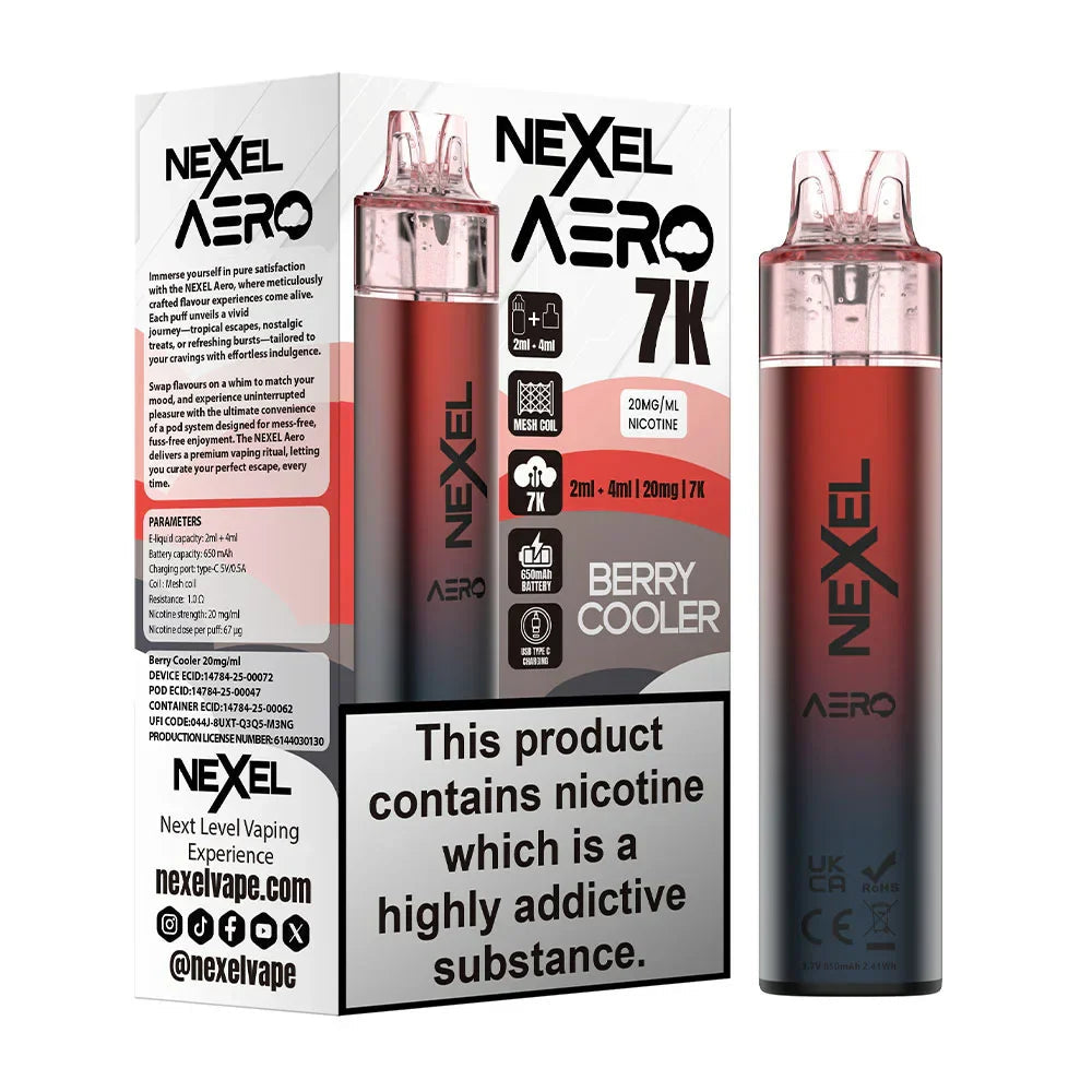 Nexel Aero 7K Pre-Filled Pod Kit (Pack of 5) Pyne Pod