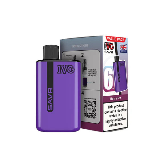 IVG SAVR 3000 Puffs Pre-Filled Pod Kit (Pack of 5) IVG