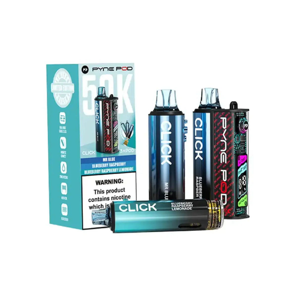 Pyne Pod Click 50K Pre-Filled Pod Kit (Pack of 5) Pyne Pod