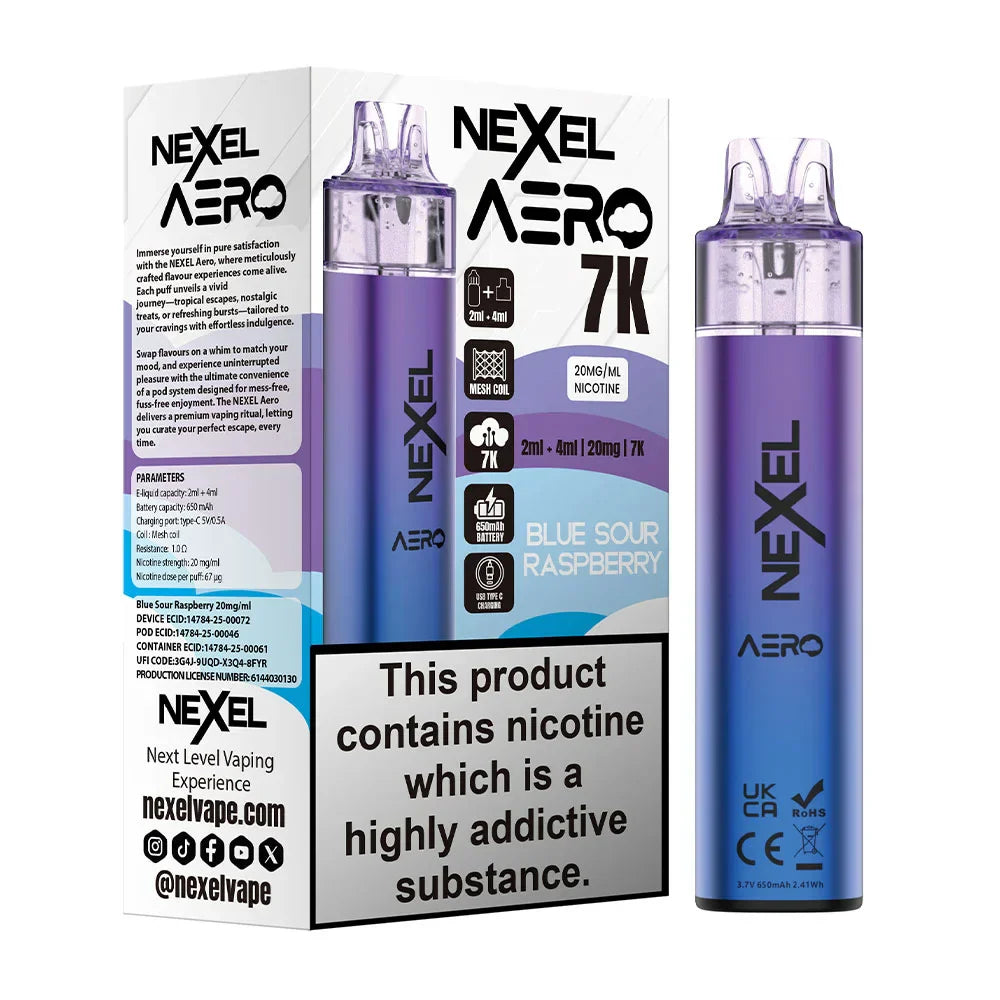 Nexel Aero 7K Pre-Filled Pod Kit (Pack of 5) Pyne Pod