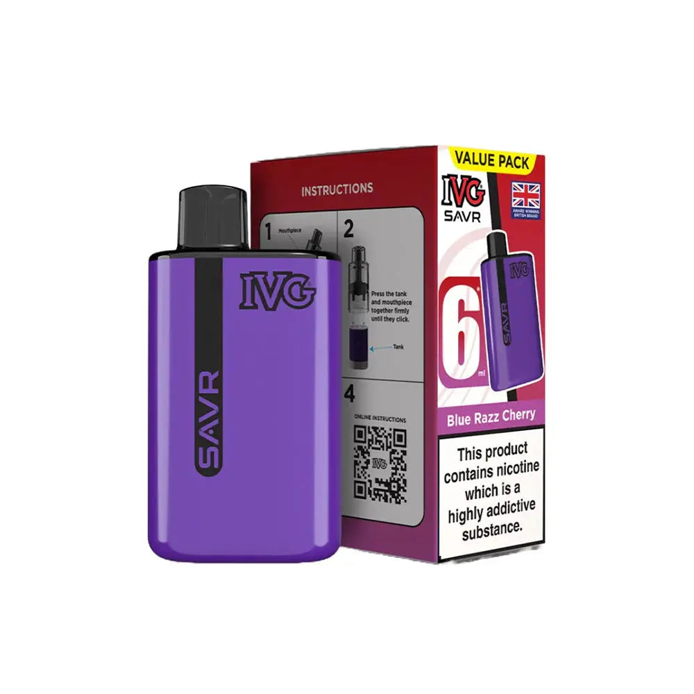 IVG SAVR 3000 Puffs Pre-Filled Pod Kit (Pack of 5) IVG