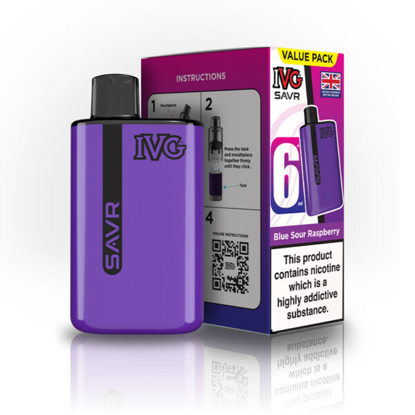IVG SAVR 3000 Puffs Pre-Filled Pod Kit (Pack of 5) IVG