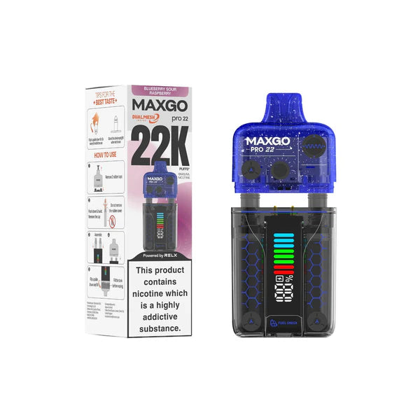 Relx Max-Go Pro 22K Puffs TPD Compliant Vape