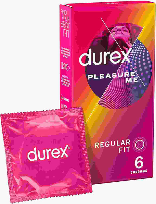 Durex Pleasure Me Condoms (Pack of 6*6) Durex