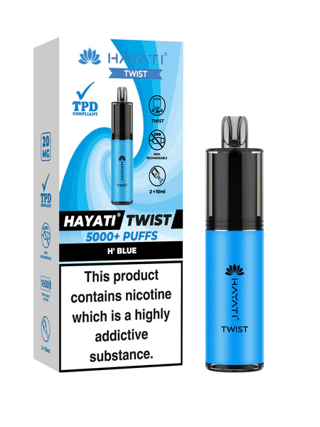 Hayati Twist 5000 Puffs TPD Compliant Vape (Pack of 5)