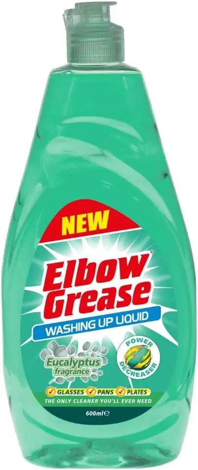 Elbow Grease Eucalyptus Washing Up Liquid 600ml (Pack of 12)