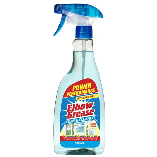 Elbow Grease Glass Cleaner With Vinegar 500ml (Pack of 8)