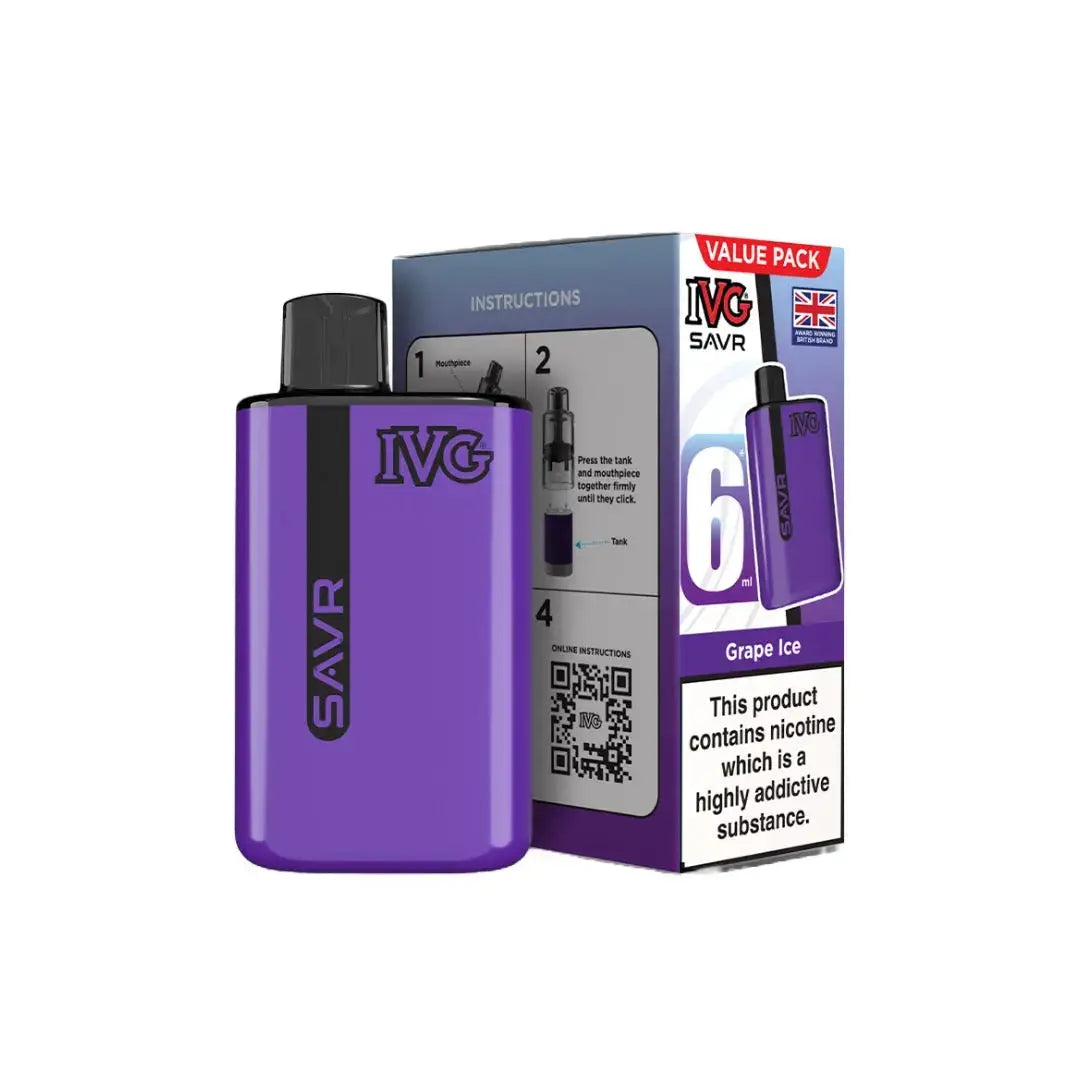 IVG SAVR 3000 Puffs Pre-Filled Pod Kit (Pack of 5) IVG
