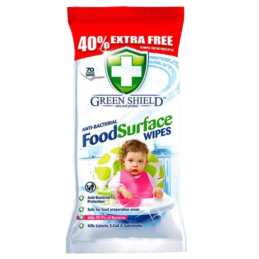 Greenshield Wipe Antibac Food Surface 70s (Pack of 12)