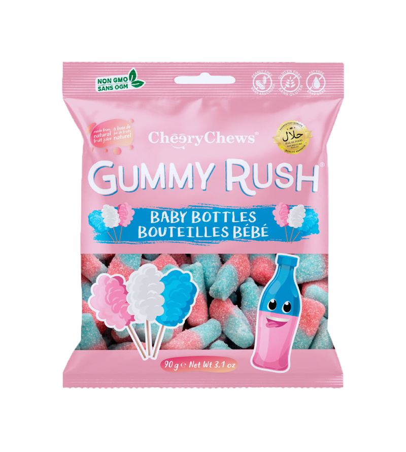 Gummy Rush Baby Bottles 90g (Pack of 12)