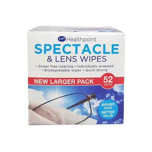 Healthpoint Spectacle Wipes 52s (Pack of 6)