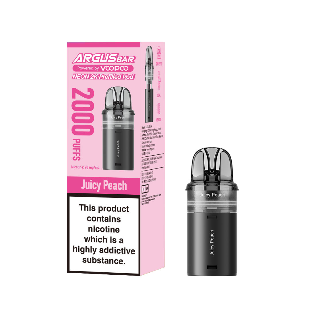 Voopoo Argus Bar Neon 2000 Replacement Pods (Pack of 10)