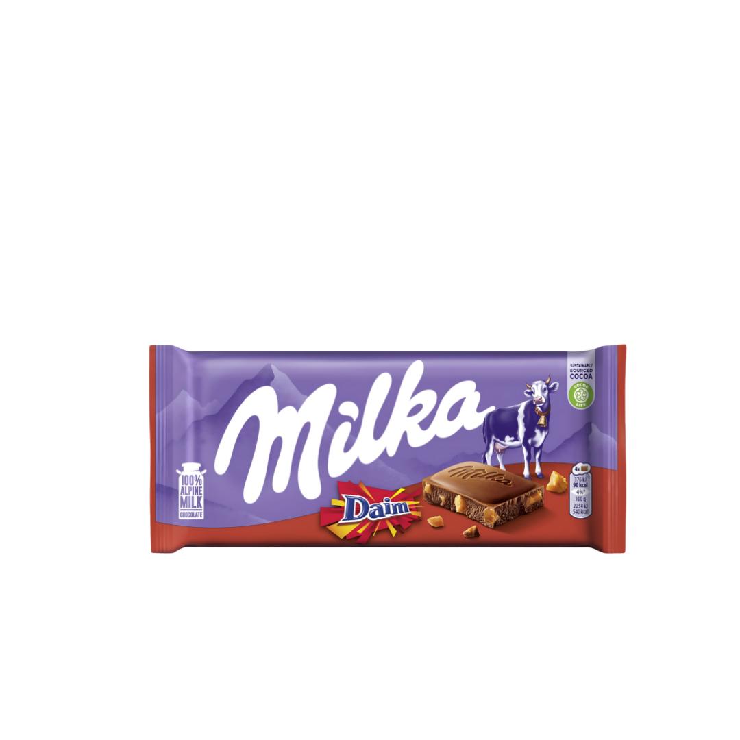 Milka Milk Chocolate 100g (Pack of 22)