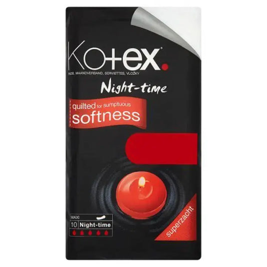 Kotex Maxi Night Time Pads 10s (Pack of 8)