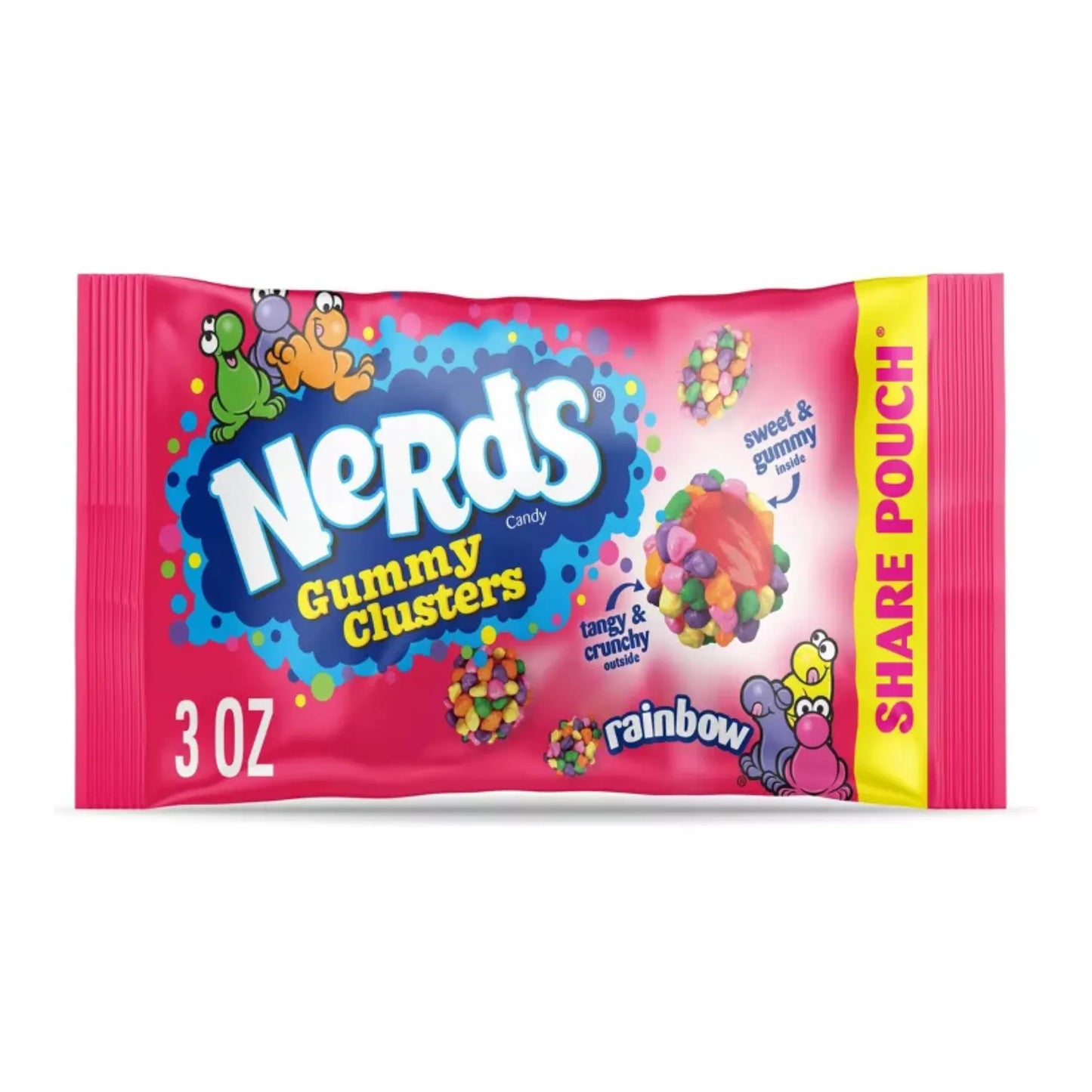 Nerds Gummy Clusters Share Pouch (Pack of 12)