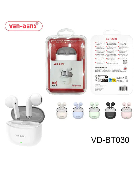 Ven-Dens Buetooth Airpods (VD-BT030)(Pack of 1)
