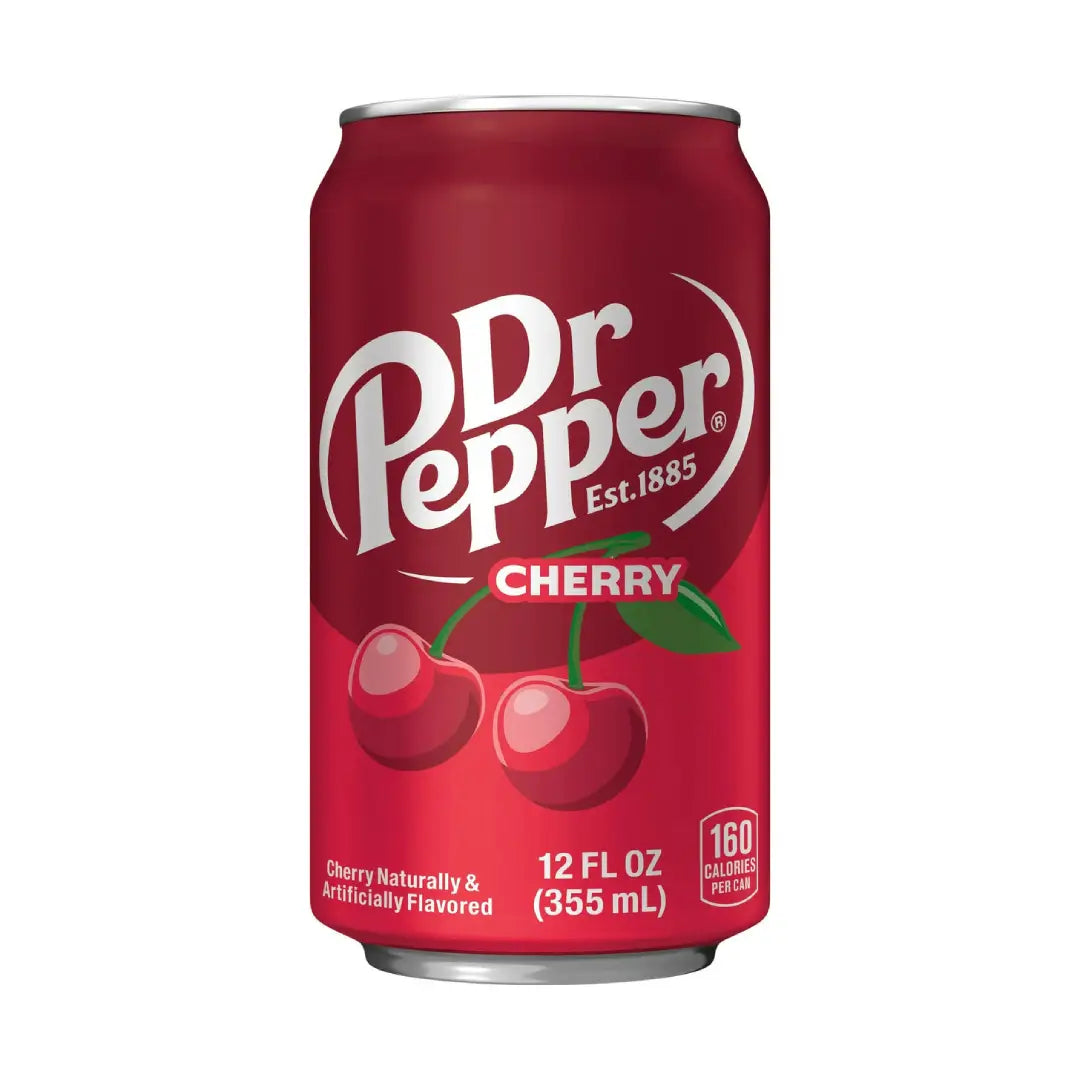 Dr Pepper Cherry 355ml Can (Pack of 12) - (Labels)
