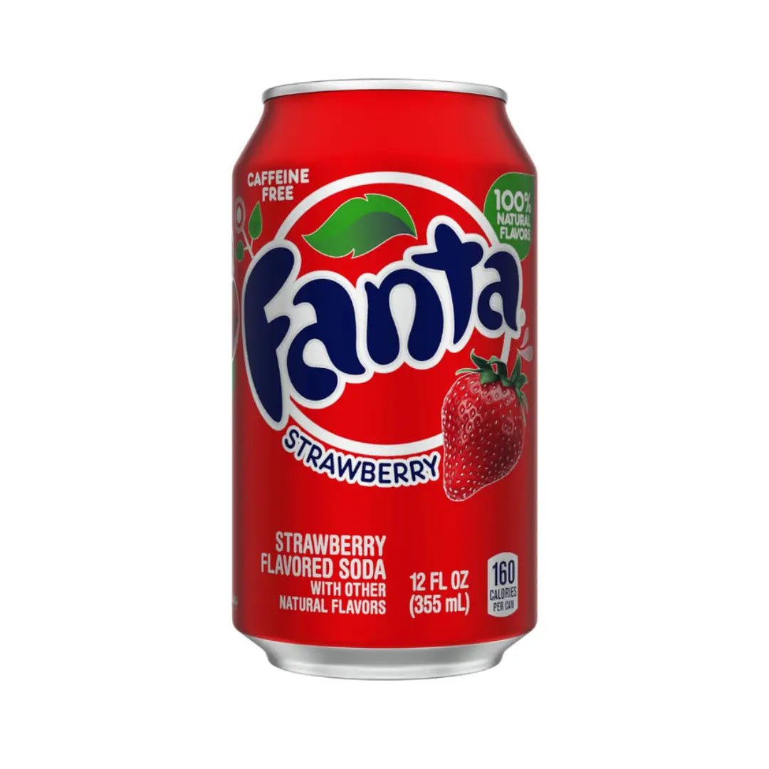 Fanta Strawberry 355ml Can (Pack of 12) - (Labels)