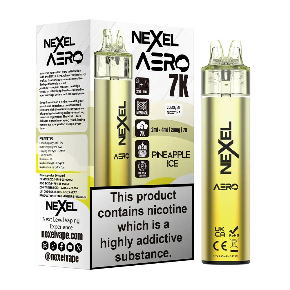 Nexel Aero 7K Pre-Filled Pod Kit (Pack of 5) Pyne Pod