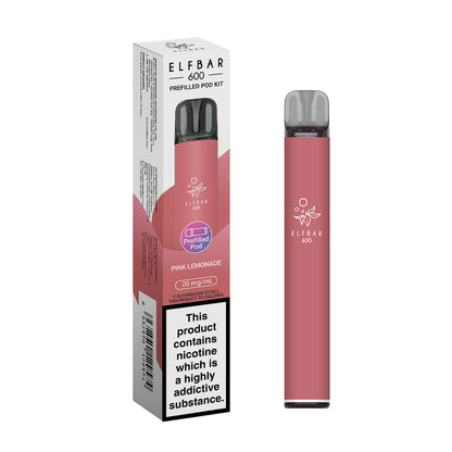 Elf Bar 600  Pre Filled Pod Kit (Pack 0f 10)