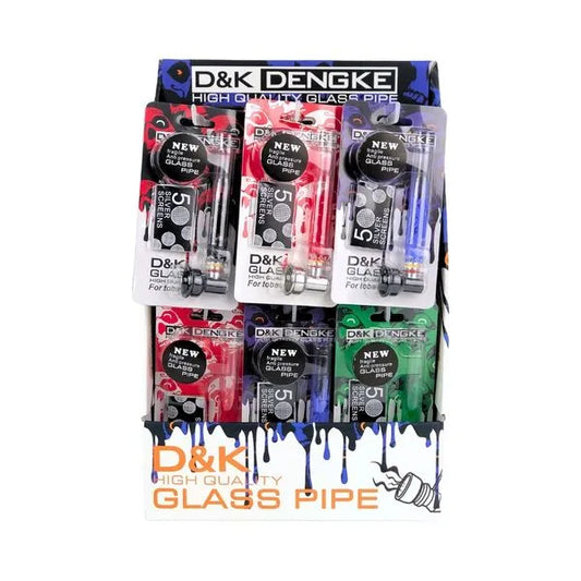D&K Glass Pipe Assorted (Pack of 24)