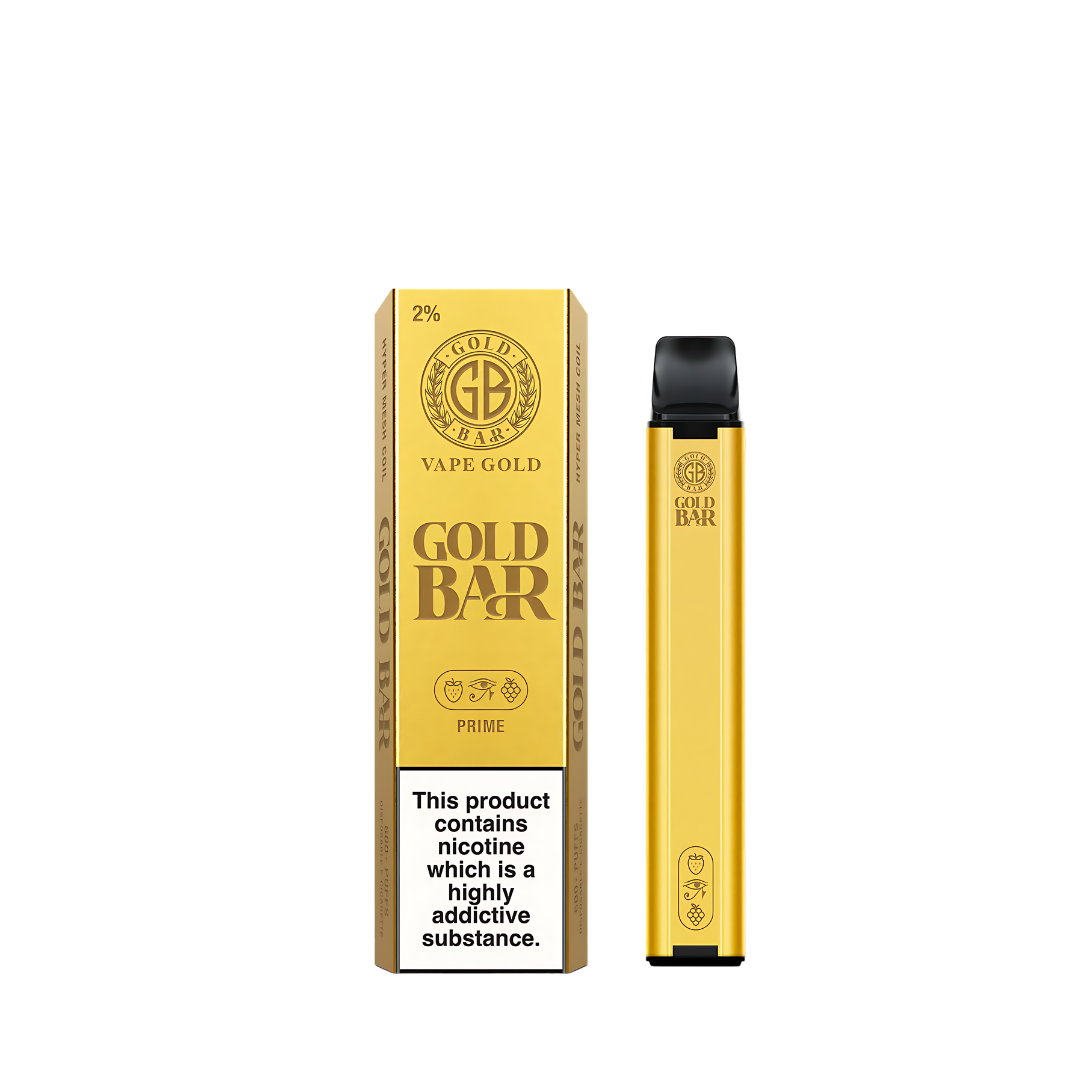 Gold Bar 600 Puffs Disposable Vapes (Pack of 10)