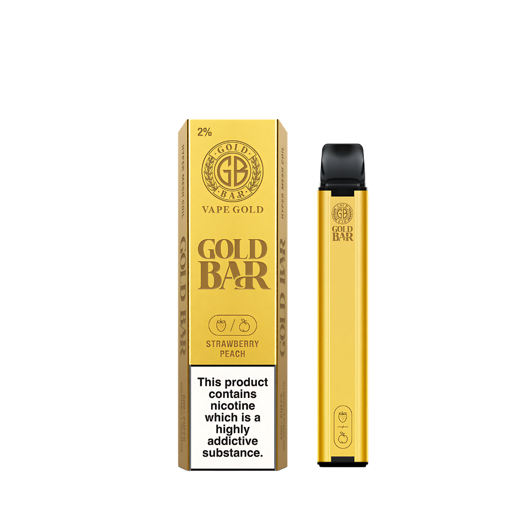 Gold Bar 600 Puffs Disposable Vapes (Pack of 10)