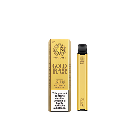 Gold Bar 600 Puffs Disposable Vapes (Pack of 10)