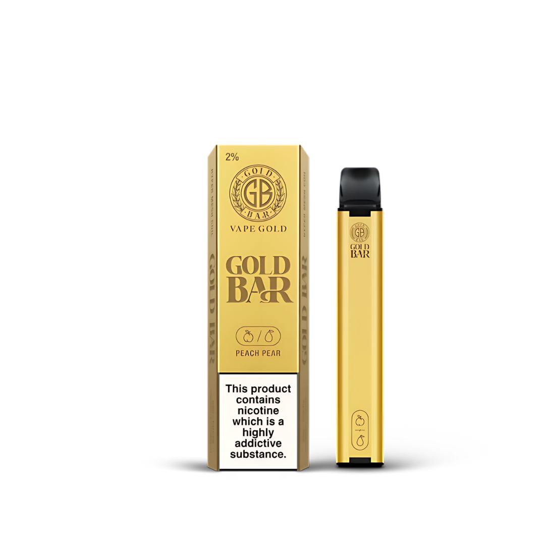 Gold Bar 600 Puffs Disposable Vapes (Pack of 10)