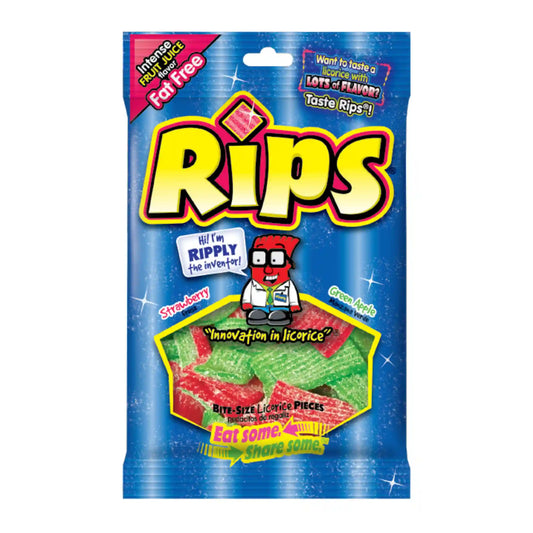 Candy Rips Bite Size 4oz Bags (Pack of 12)