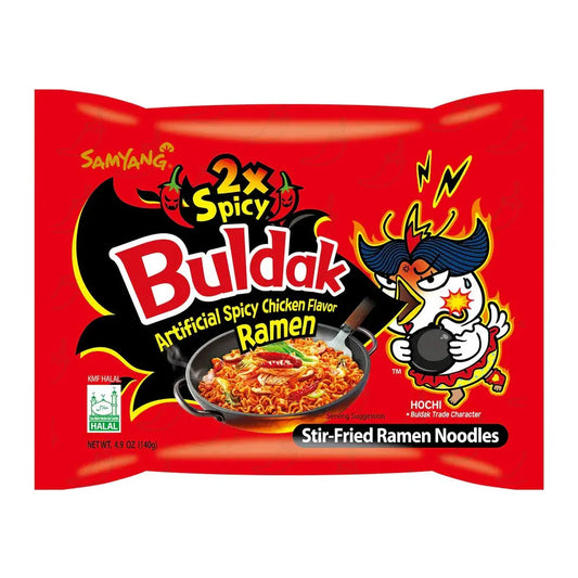 Samyang Hot Chicken Flavor Ramen Noodles Cup 2X Spicy (140gx5x8)