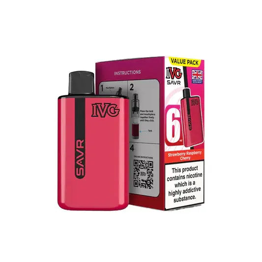IVG SAVR 3000 Puffs Pre-Filled Pod Kit (Pack of 5) IVG