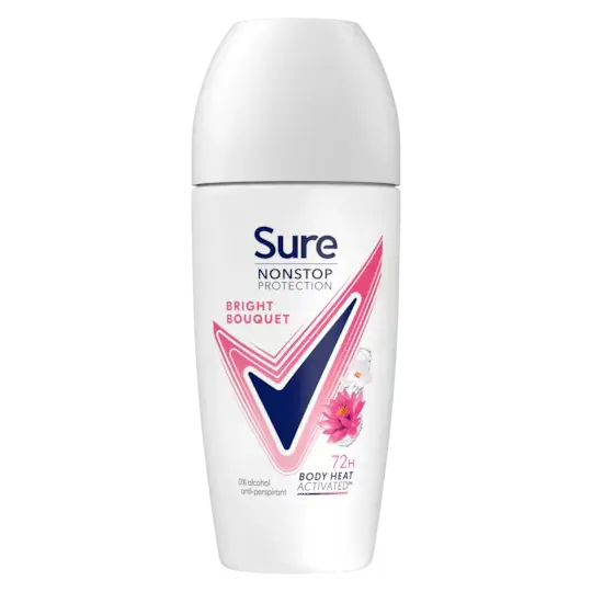 Sure Roll On Bright Bouquet 50ml (Pack of 6)