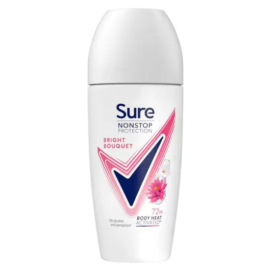 Sure Roll On Bright Bouquet 50ml (Pack of 6)
