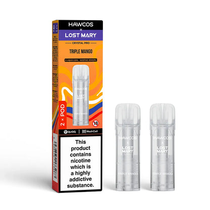 Hawcos x Lost Mary Crystal Pro Replacement Pods (Pack of 10) Hawcos