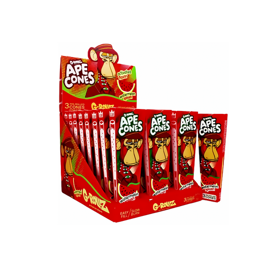 G-Rollz Ape Cones Watermelon (Pack of 24)