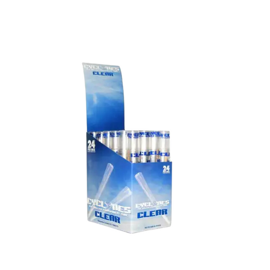 Cyclone Clear Pre Rolled Cones (Pack of 24)