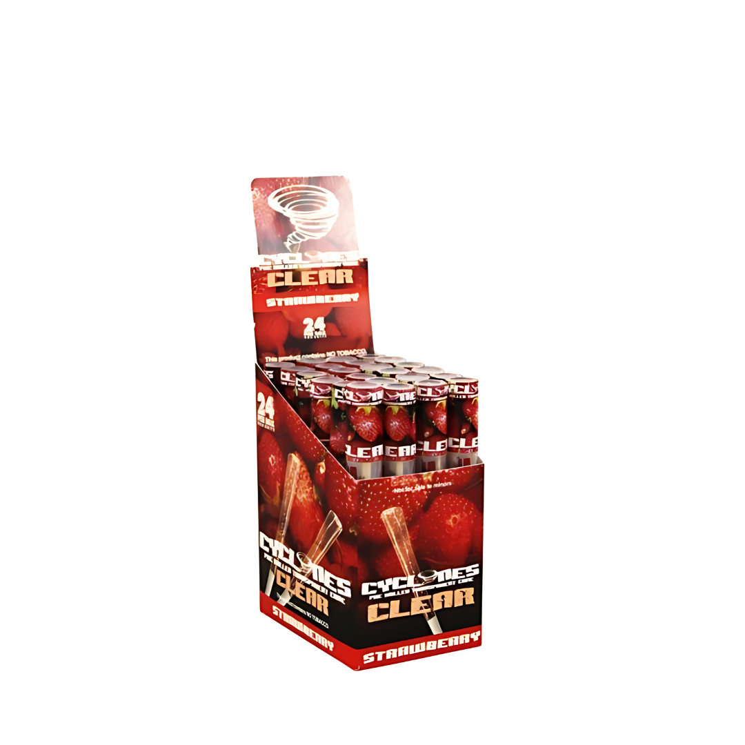 Cyclone Clear Pre Rolled Cones (Pack of 24)