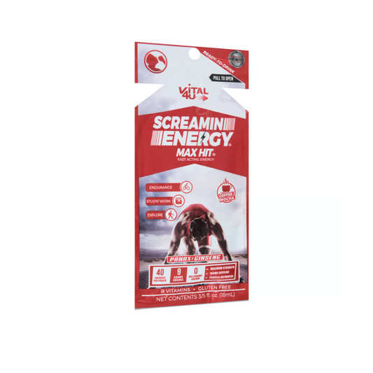 Screamin Energy Max Hit Pre-Workout Shot (Pack of 12)