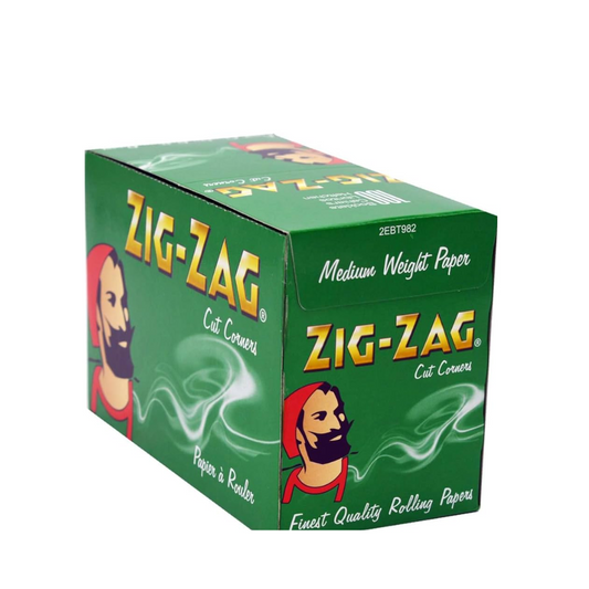 Zigzag Green Standard Rolling Paper (Pack of 100)