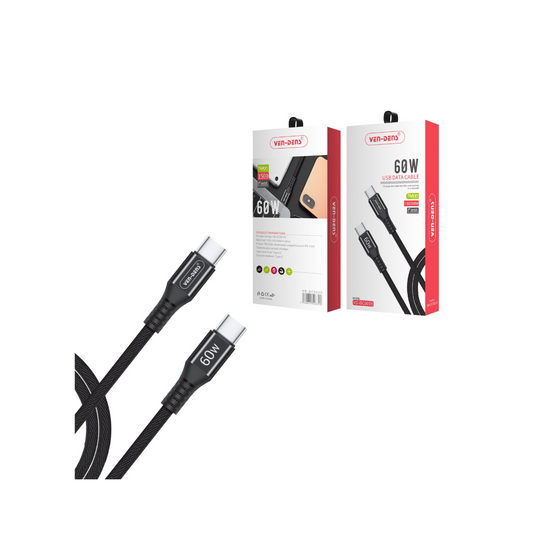 Ven-Dens USB C to USB C 60W Fast Charging Cable(VD-DCB01)