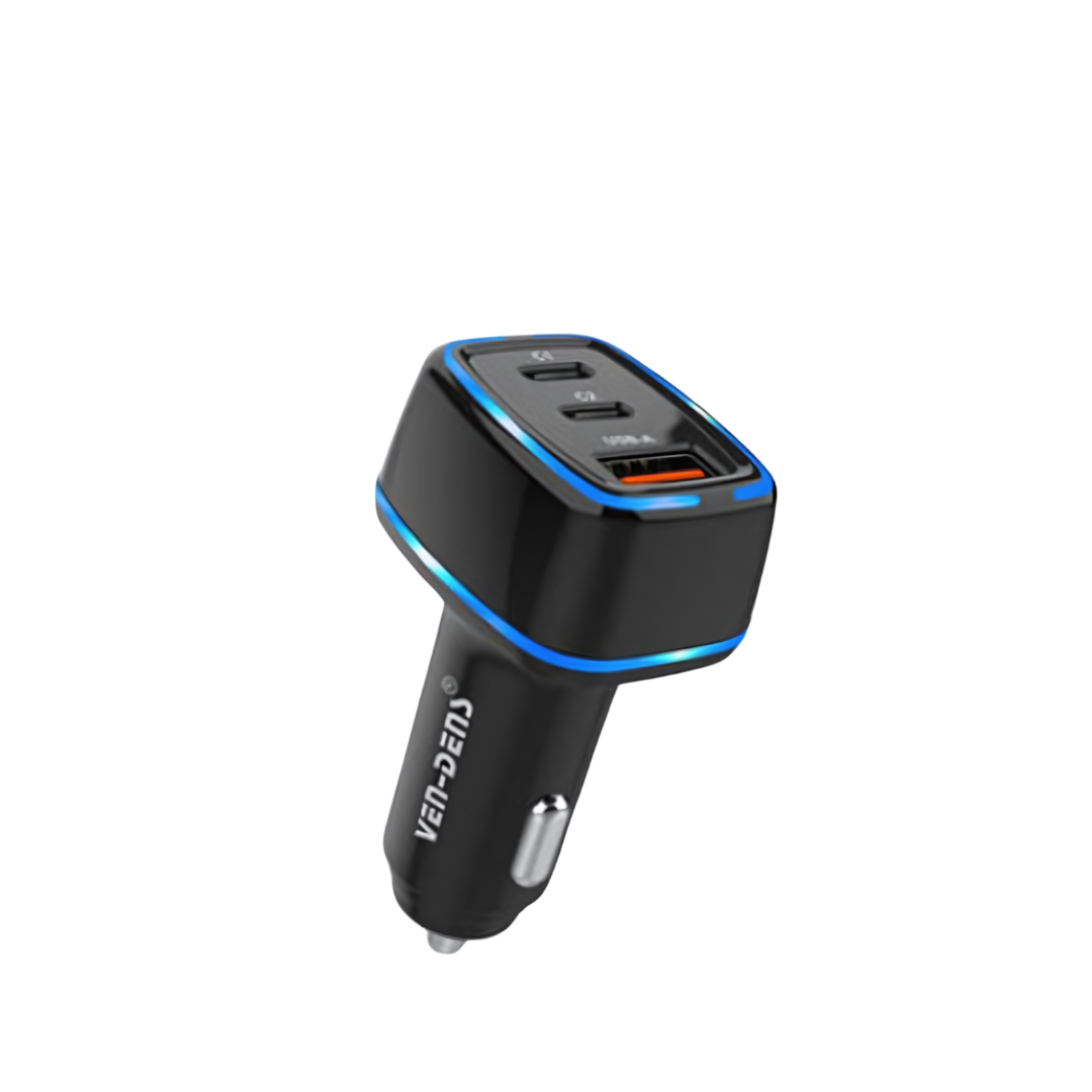 Ven-Dens Three USB Car Charger(VD-CC008)