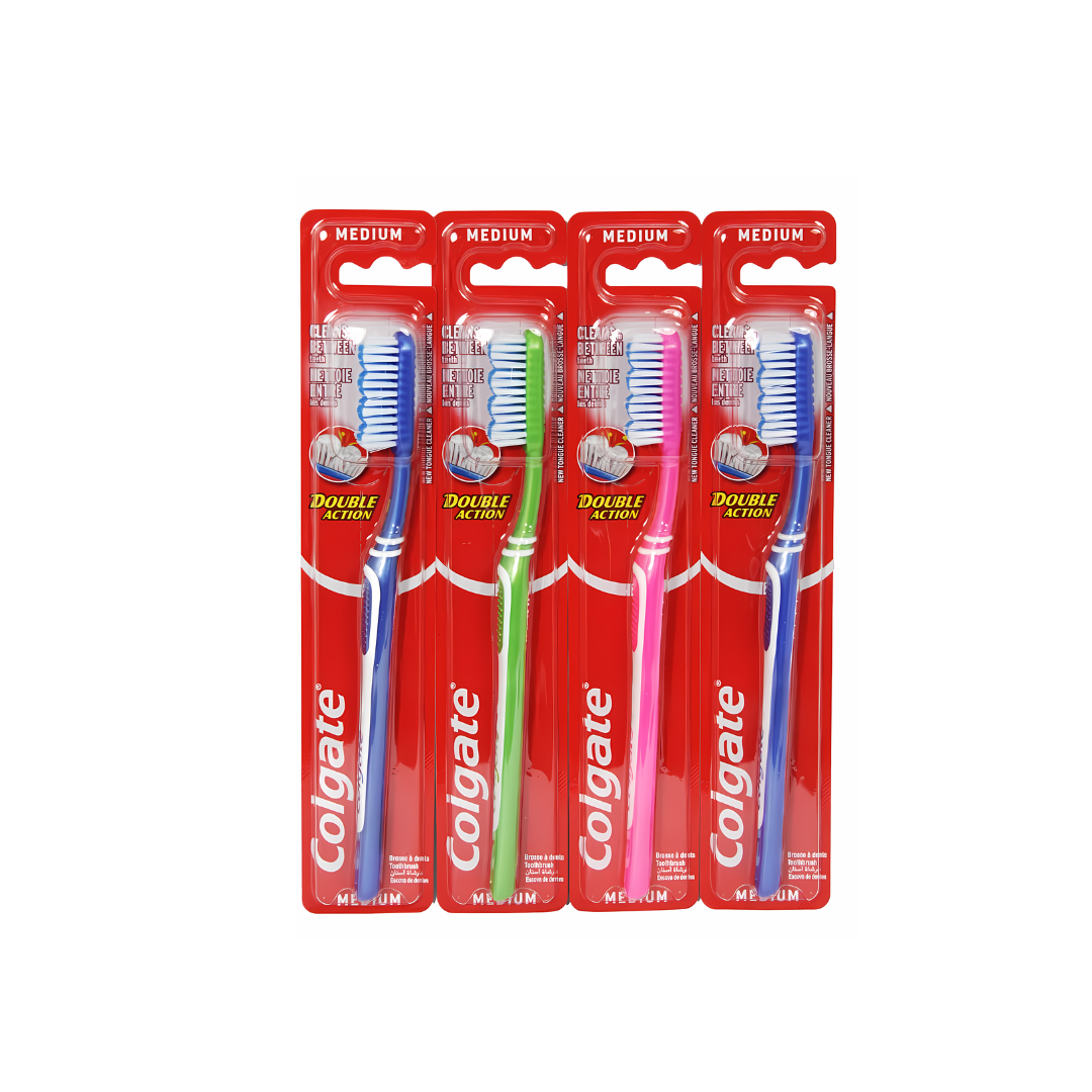 Colgate Double Action Toothbrush Medium (Pack of 12)