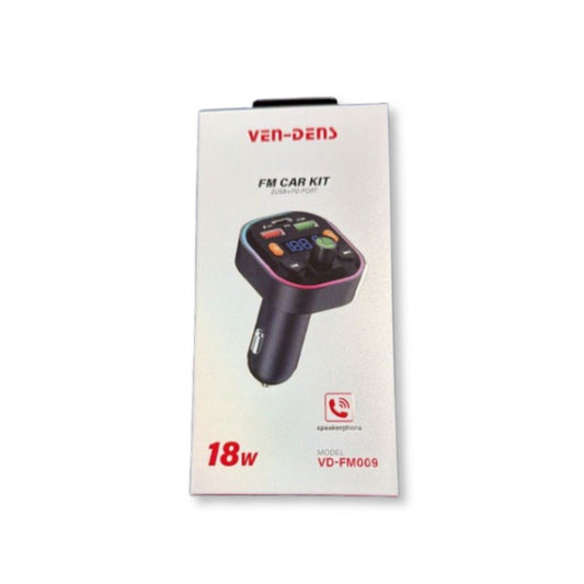Ven-Dens FM Car Kit 18W (VD-FM009)(Pack of 1)