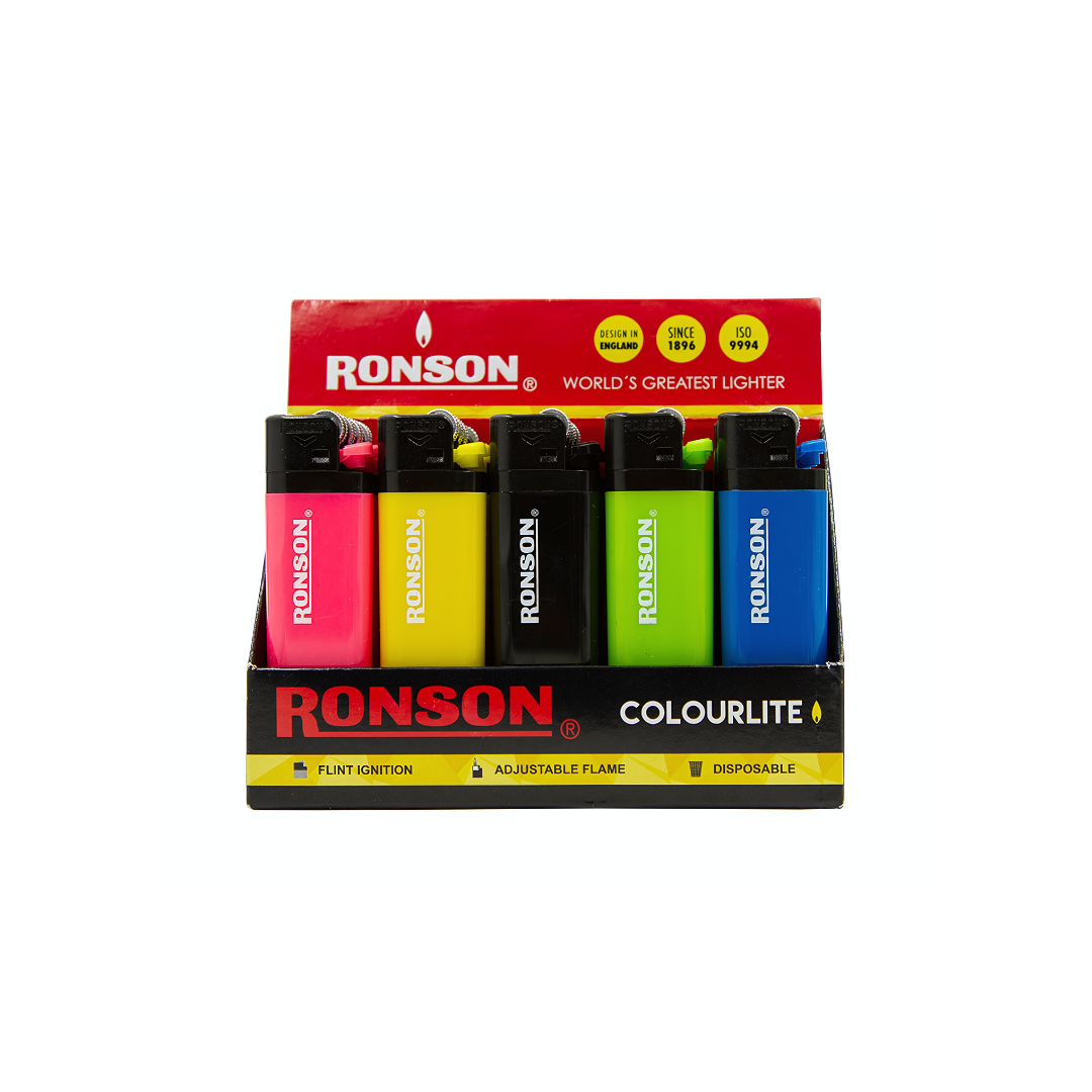 Ronson Colorlite Lighter (Pack of 20)