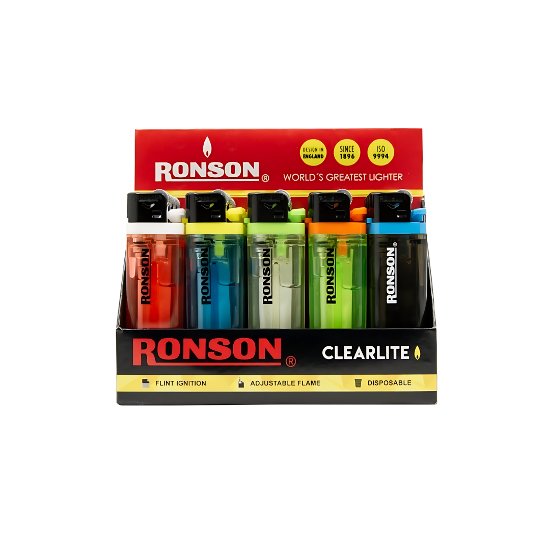 Ronson Clearlite Lighter (Pack of 20)