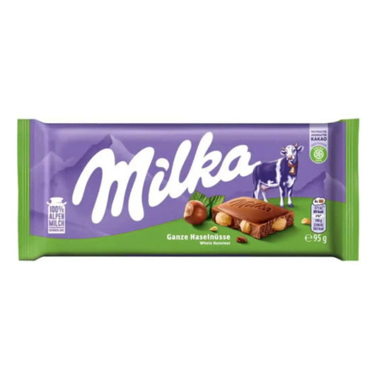 Milka Whole Nuts 95g (Pack of 17)
