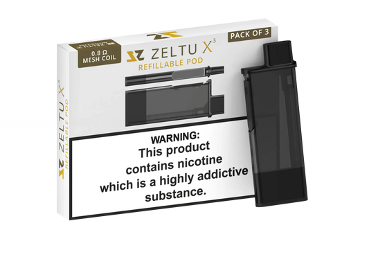 Zeltu Replacement Pods 0.8 Ohm (Pack of 3)